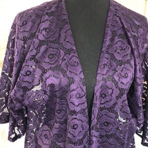 LLR Lyndsey Sz S Deep Purple Lace